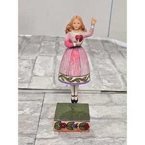Jim Shore I Love You Girl Holding NO Balloons Figurine 4007237 Enesco 2006